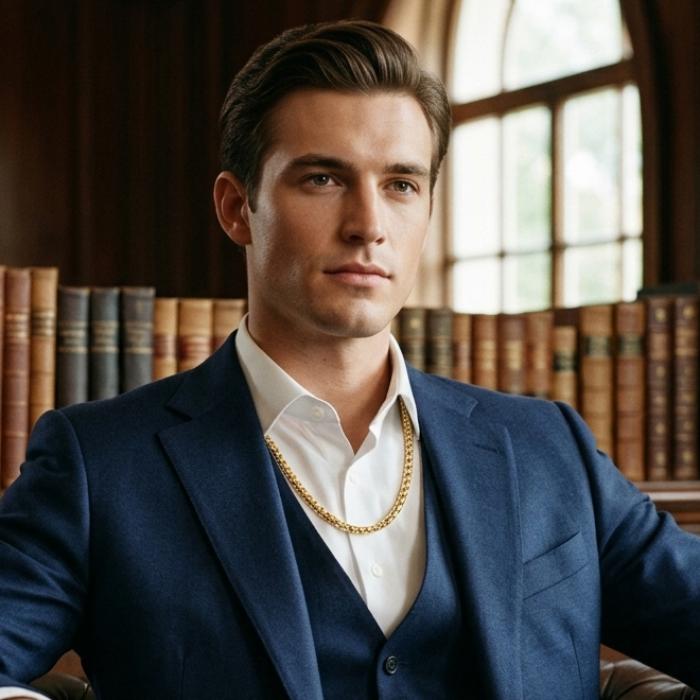 Ανδρική Αλυσίδα Λαιμού από Κίτρινο Χρυσό K14