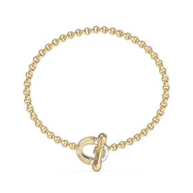 Γυναικείο Βραχιόλι Guess με Κλειδαριά Δίχρωμη & Πέτρες SKU-86070