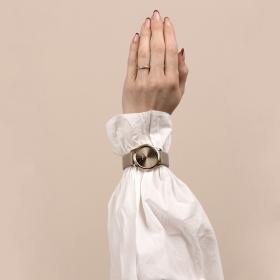 Γυναικείο Ρολόι OOZOO Timepieces με Καφέ Καντράν SKU-86911