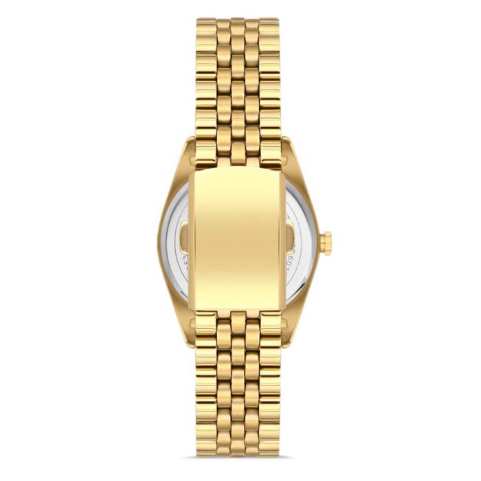 Γυναικείο Ρολόι FERRO με Ασημι Καντράν & Χρυσό Μπρασελέ SKU-86523