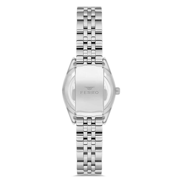 Γυναικείο Ρολόι FERRO με Ασημί Καντράν SKU-86530