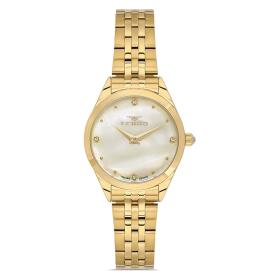 Γυναικείο Ρολόι FERRO με Χρυσό Μπρασελέ SKU-86542