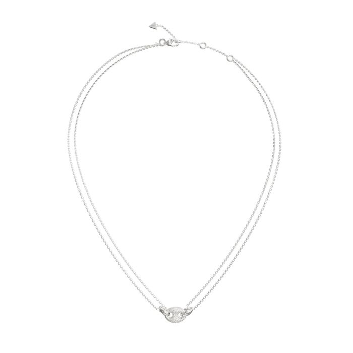 Κολιέ Guess Marina Ανοξείδωτο Ατσάλι με Διπλή Αλυσίδα SKU-86090