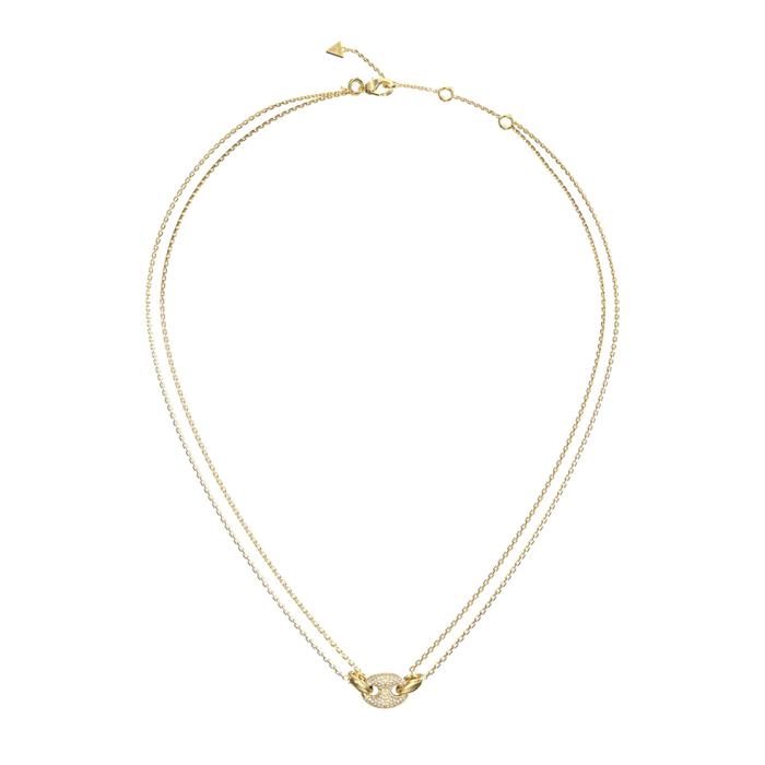 Κολιέ Guess Marina Ανοξείδωτο Ατσάλι με Διπλή Αλυσίδα SKU-86091