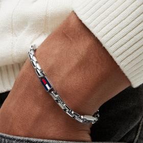 Ανδρικό Βραχιόλι Tommy Hilfiger από Ανοξείδωτο Ατσάλι SKU-86375