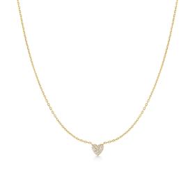 Γυναικείο Κολιέ Καρδιά Ania Haie Ασήμι 925° με Κίτρινο Επιχρύσωμα SKU-86171