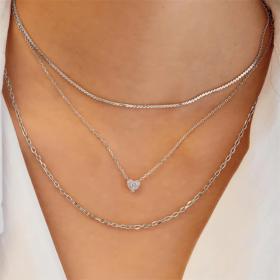 Γυναικείο Κολιέ Καρδιά Ania Haie Ασήμι 925° SKU-86156