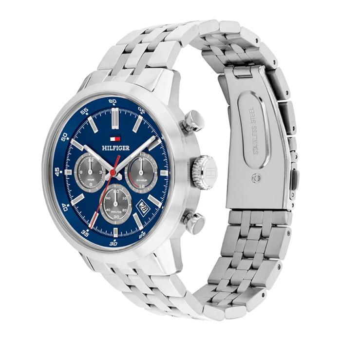 Ανδρικό Ρολόι TOMMY HILFIGER Kent με Μπλέ Καντράν SKU-86389