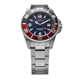 Ανδρικό Ρολόι THORTON Arkyn με Μπλέ Καντράν & Ασημί Μπρασελέ SKU-86508