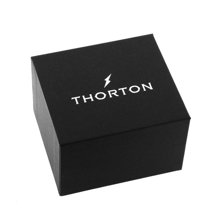 Ανδρικό Ρολόι THORTON Arkyn με Μπλέ Καντράν & Ασημί Μπρασελέ SKU-86508