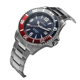 Ανδρικό Ρολόι THORTON Arkyn με Μπλέ Καντράν & Ασημί Μπρασελέ SKU-86508