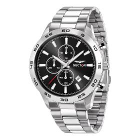 Ανδρικό Ρολόι SECTOR 270 με Μαύρο Καντράν & Ασημί Μπρασελέ SKU-86495