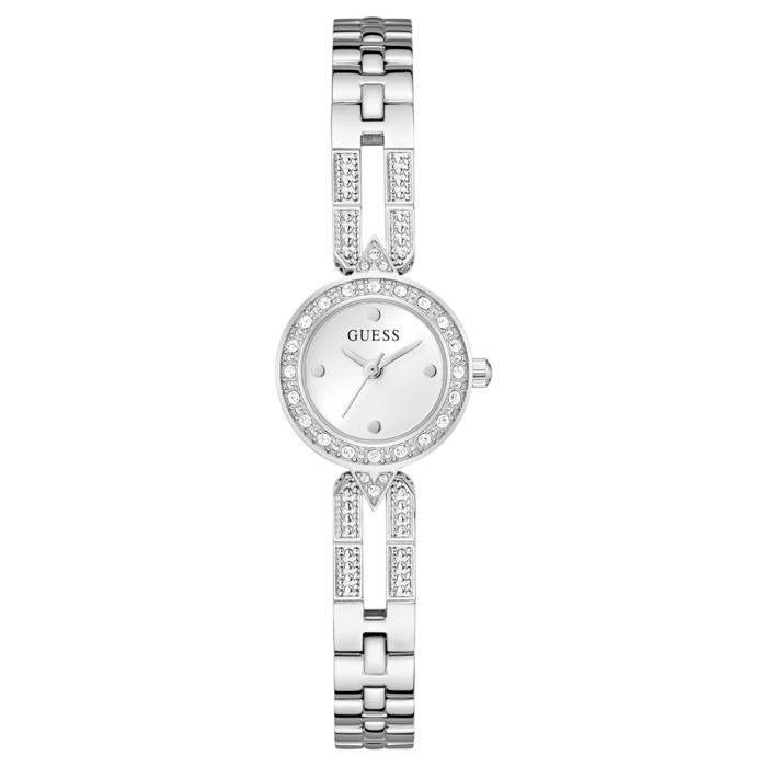 Γυναικείο Ρολόι GUESS Cassidy με Ασημί Καντράν & Κρύσταλλα SKU-86098