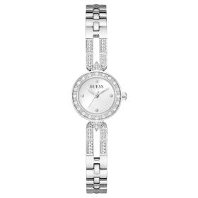 Γυναικείο Ρολόι GUESS Cassidy με Ασημί Καντράν & Κρύσταλλα SKU-86098