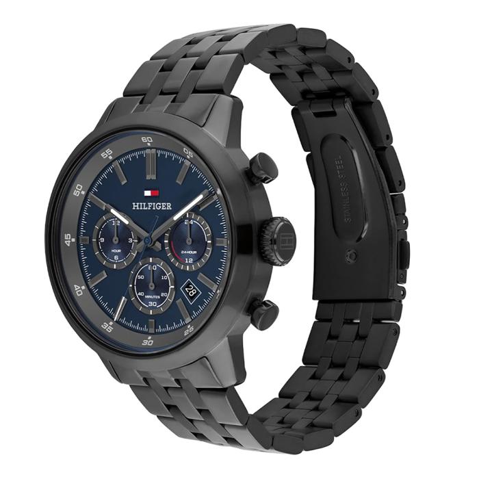 Ανδρικό Ρολόι TOMMY HILFIGER Kent με Μπλέ Καντράν SKU-87216