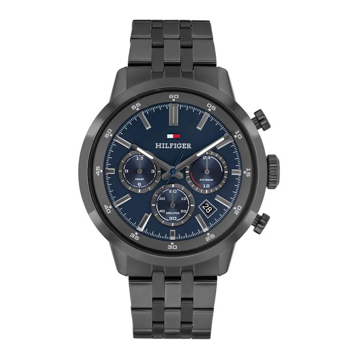 Ανδρικό Ρολόι TOMMY HILFIGER Kent με Μπλέ Καντράν SKU-87216
