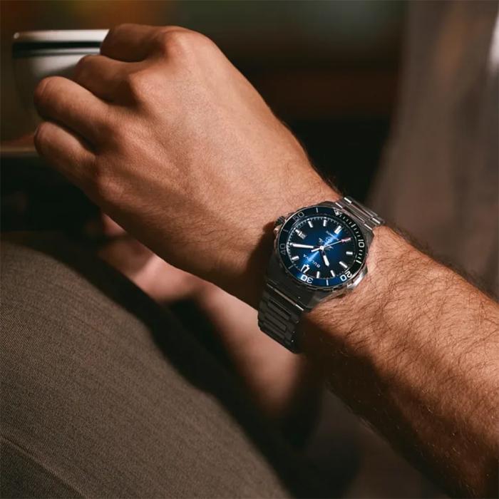 Ανδρικό Αυτόματο Ρολόι BULOVA Marine Star με Μπλέ Καντράν SKU-87102
