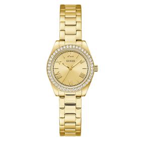 Γυναικείο Ρολόι GUESS Mini Luna με Κρύσταλλα & Χρυσό Καντράν SKU-87875