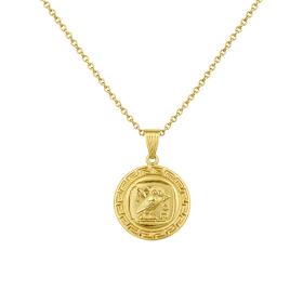 Γυναικείο Μενταγιόν σε Αρχαιοελληνικό Ύφος Χρυσός K9 SKU-87662