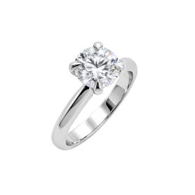 Μονόπετρο K18 Λευκόχρυσος με Lab Grown Diamond SKU-87577
