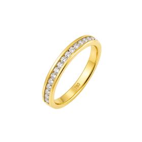 Σειρέ Μισόβερο Δαχτυλίδι με Lab Grown Diamonds Χρυσός K18 SKU-87187