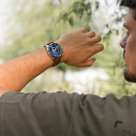 Ανδρικό Ρολόι TIMBERLAND Henniker II με Καφέ Δερμάτινο Λουράκι SKU-87953