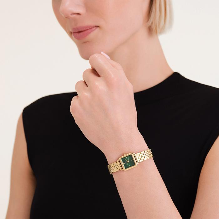 Γυναικείο Ρολόι ROSEFIELD Boxelle Emerald με Χρυσό Μπρασελέ SKU-87850