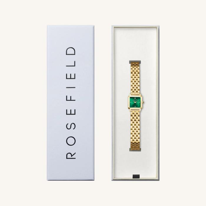 Γυναικείο Ρολόι ROSEFIELD Boxelle Emerald με Χρυσό Μπρασελέ SKU-87850
