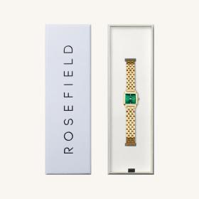 Γυναικείο Ρολόι ROSEFIELD Boxelle Emerald με Χρυσό Μπρασελέ SKU-87850
