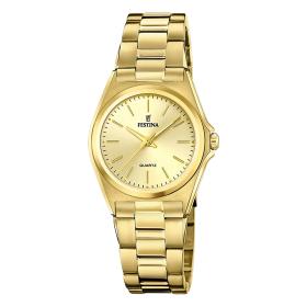 Γυναικείο Ρολόι FESTINA με Χρυσό Καντράν SKU-88602