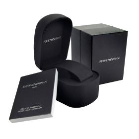 Ανδρικό Ρολόι EMPORIO ARΜΑΝΙ Dario με Μαύρο Καντράν SKU-88442