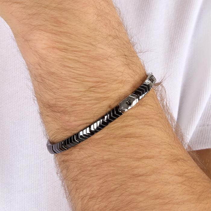 Βραχιόλι Μaserati Ceramic από Aνοξείδωτο Aτσάλι SKU-88196
