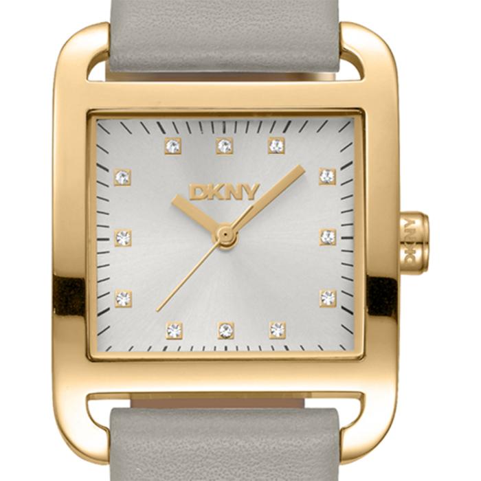 Γυναικείο Ρολόι DKNY City Midi με Καφέ Δερμάτινο Λουράκι SKU-88443