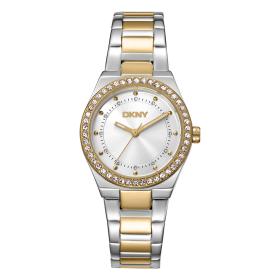 Γυναικείο Ρολόι DKNY Evening με Δίχρωμο Μπρασελέ SKU-88664