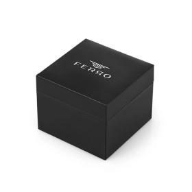 Γυναικείο Ρολόι FERRO Octagon με Χρυσό Μπρασελέ SKU-88778