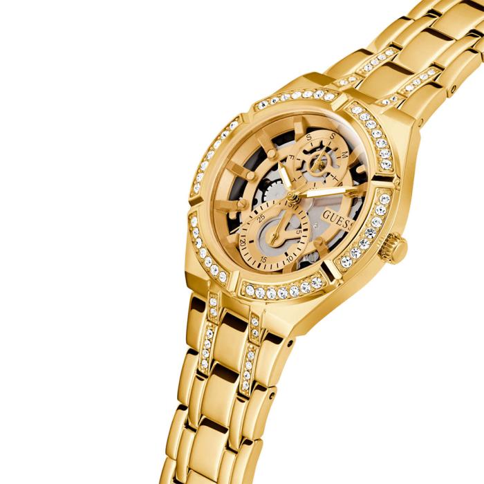 Γυναικείο Ρολόι GUESS Allara με Χρυσό Μπρασελέ SKU-88384