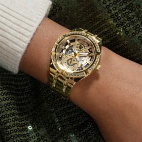 Γυναικείο Ρολόι GUESS Allara με Χρυσό Μπρασελέ SKU-88384
