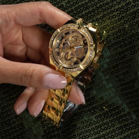 Γυναικείο Ρολόι GUESS Allara με Χρυσό Μπρασελέ SKU-88384