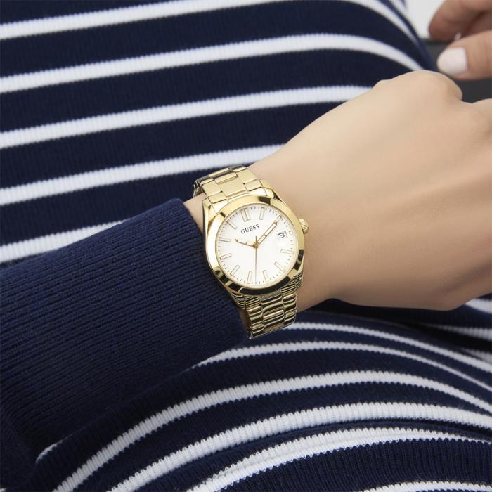 Γυναικείο Ρολόι GUESS Alice με Χρυσό Μπρασελέ SKU-88637