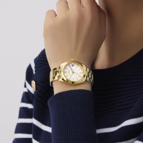 Γυναικείο Ρολόι GUESS Alice με Χρυσό Μπρασελέ SKU-88637