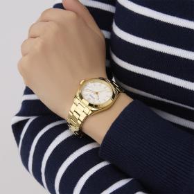 Γυναικείο Ρολόι GUESS Alice με Χρυσό Μπρασελέ SKU-88637