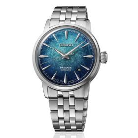 Ανδρικό Ρολόι SEIKO Presage Cocktail Αυτόματο με Μπλέ Καντράν SKU-88940