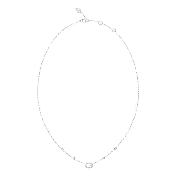 Κολιέ Guess G Camden από Ανοξείδωτο Ατσάλι με Λευκά Ζιργκόν SKU-88655