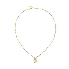 Κολιέ Guess Crystal Love από Ανοξείδωτο Ατσάλι με Λευκά Ζιργκόν SKU-88656