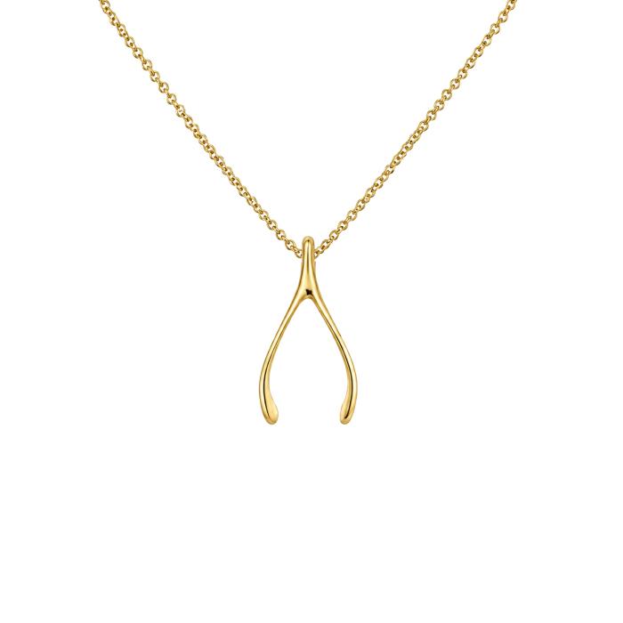 Κολιέ Wishbone Γυναικείο σε Κίτρινο Χρυσό Κ14 SKU-88322