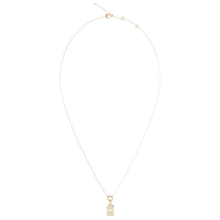 Γυναικείο Κολιέ Guess Crystal Love Καρδιά με Λευκά Ζιργκόν SKU-88895