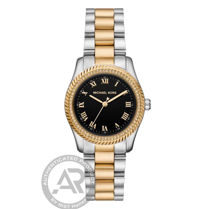 Γυναικείο Ρολόι MICHAEL KORS Lexington με Μαύρο Καντράν SKU-88917