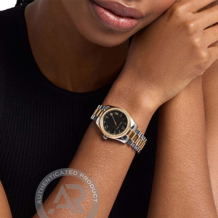 Γυναικείο Ρολόι MICHAEL KORS Lexington με Μαύρο Καντράν SKU-88917