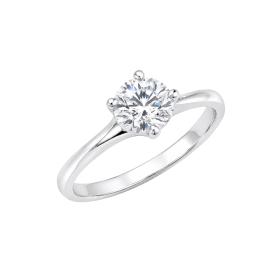 Μονόπετρο Λευκόχρυσος K18 με Lab Grown Diamond SKU-88749