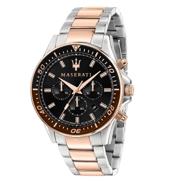 Ανδρικό Ρολόι MASERATI Sfida με Μαύρο Καντράν SKU-88382